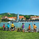 Bikers on an AmaWaterways' shore excursion in Durnstein,Austria. Packing the right clothes before your vacation is vital to your comfort on a cherished vacation choice. Photo by AmaWaterways.