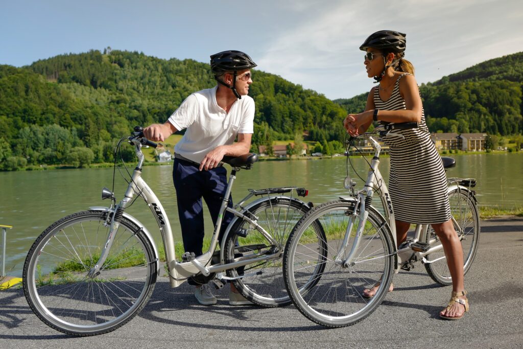 European river cruises often offer bicycles for guests to use in exploring ashore.