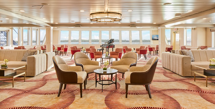 RiverLounge on American Cruise Lines' American Melody. Photo by American Cruise Lines.