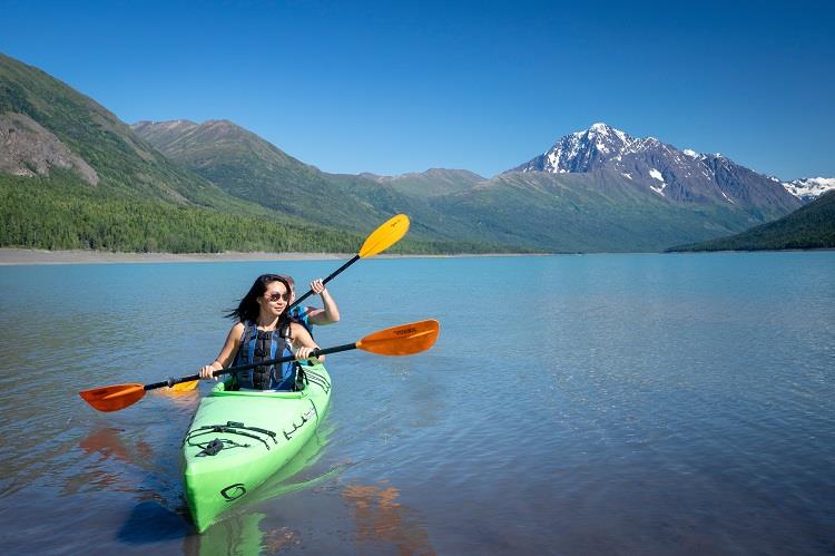 Kayaking at Eklutna.. Photo by JodyO.Photos