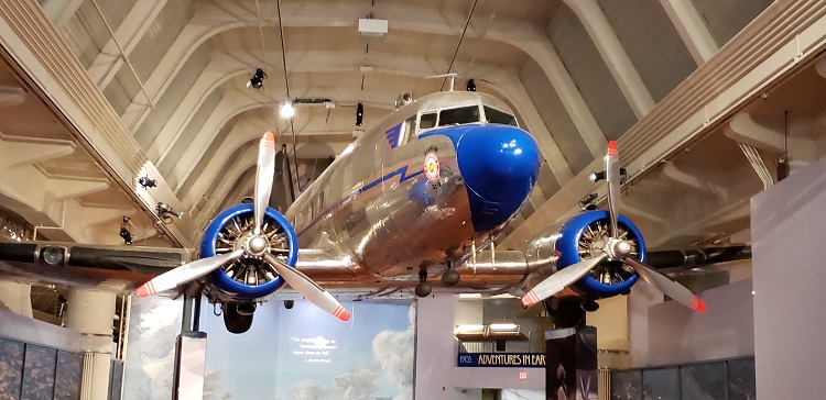 A historic aircraft displayed at the Henry Ford Museum of Innovation in Dearborn, MI. Photo by Susan J. Young