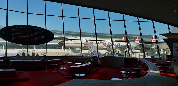 TWA Constellation at the TWA Hotel at JFK Airport in New York. Photo by Susan J. Young