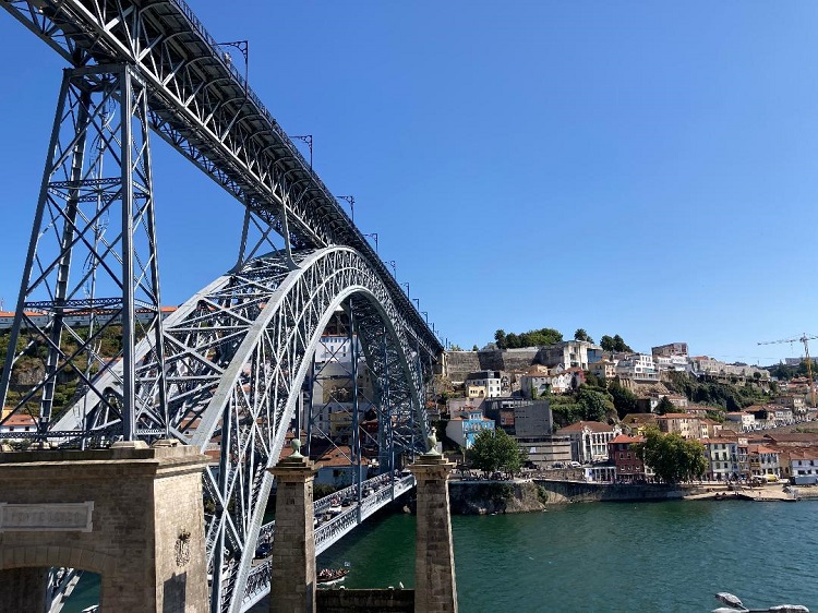 The 19th century Dom Luis I Bridge between Porto and Gaia, Portugal. Photo by Judi Cuervo