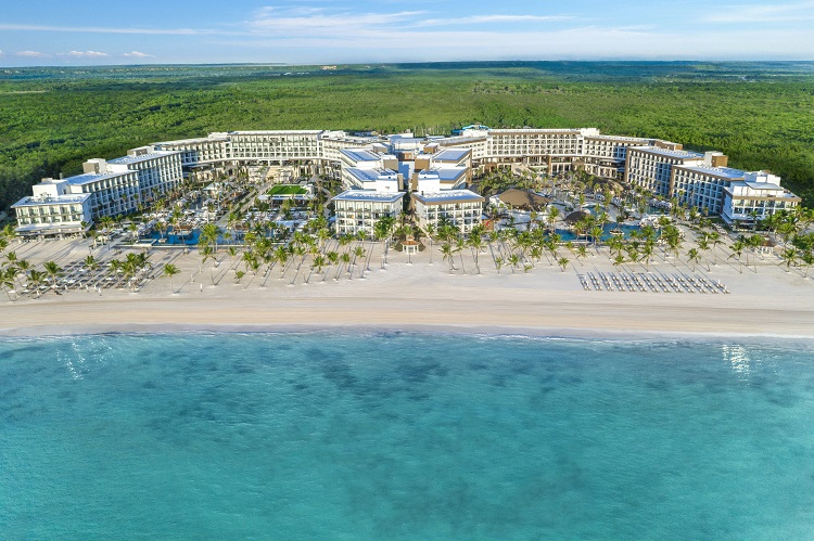 Hyatt Ziva and Hyatt Zilahra Cap Cana Resort complex in the Dominican Republic. Photo by Playa Hotels & Resorts.