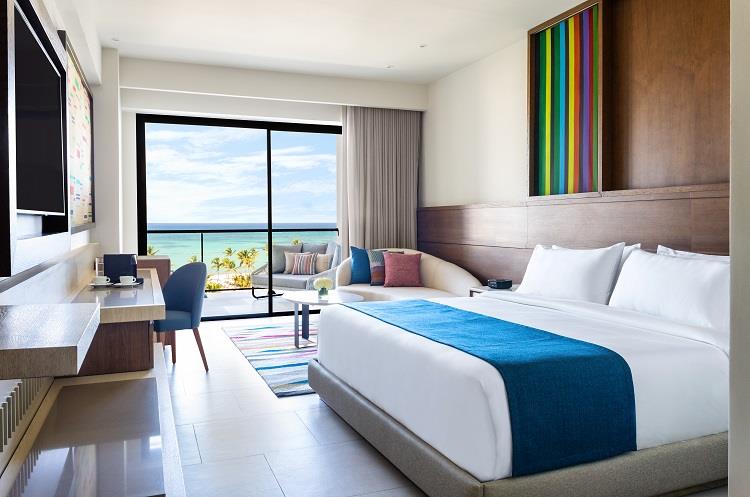 Hyatt Zilara in Cap Cana. The bedroom of the Presidential Suite is shown above. Photo by Playa Hotels & Resorts.