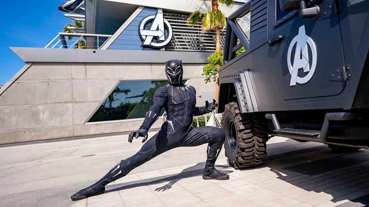 Black Panther at the Avengers Campus. Photo by Disneyland Resort.