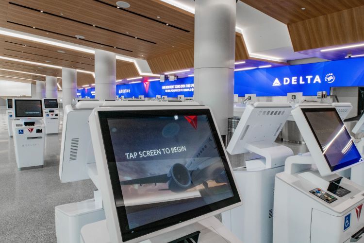 Delta's new LAX facilities are designed to smooth the airline passenger's experience. Photo by Delta Air Lines. 