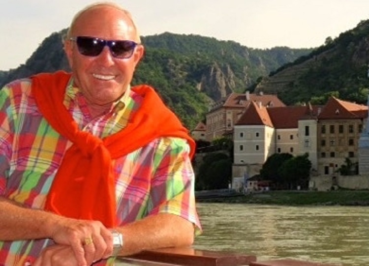 Monte Mathews on a Danube River cruise. Photo courtesy of Monte Mathews.