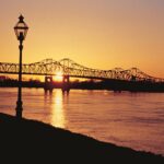 The bridge across the Mississippi River from Natchez, MS, to Louisiana. Photo by Visit Natchez.