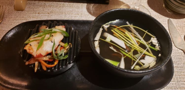 Lobster soup at Kaiseki. Photo by Susan J. Young. 