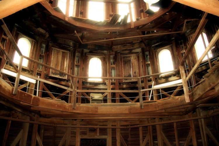 A view of the upstairs, unfinished section of Longwood in Natchez, MS. Photo courtesy of Visit Natchez.