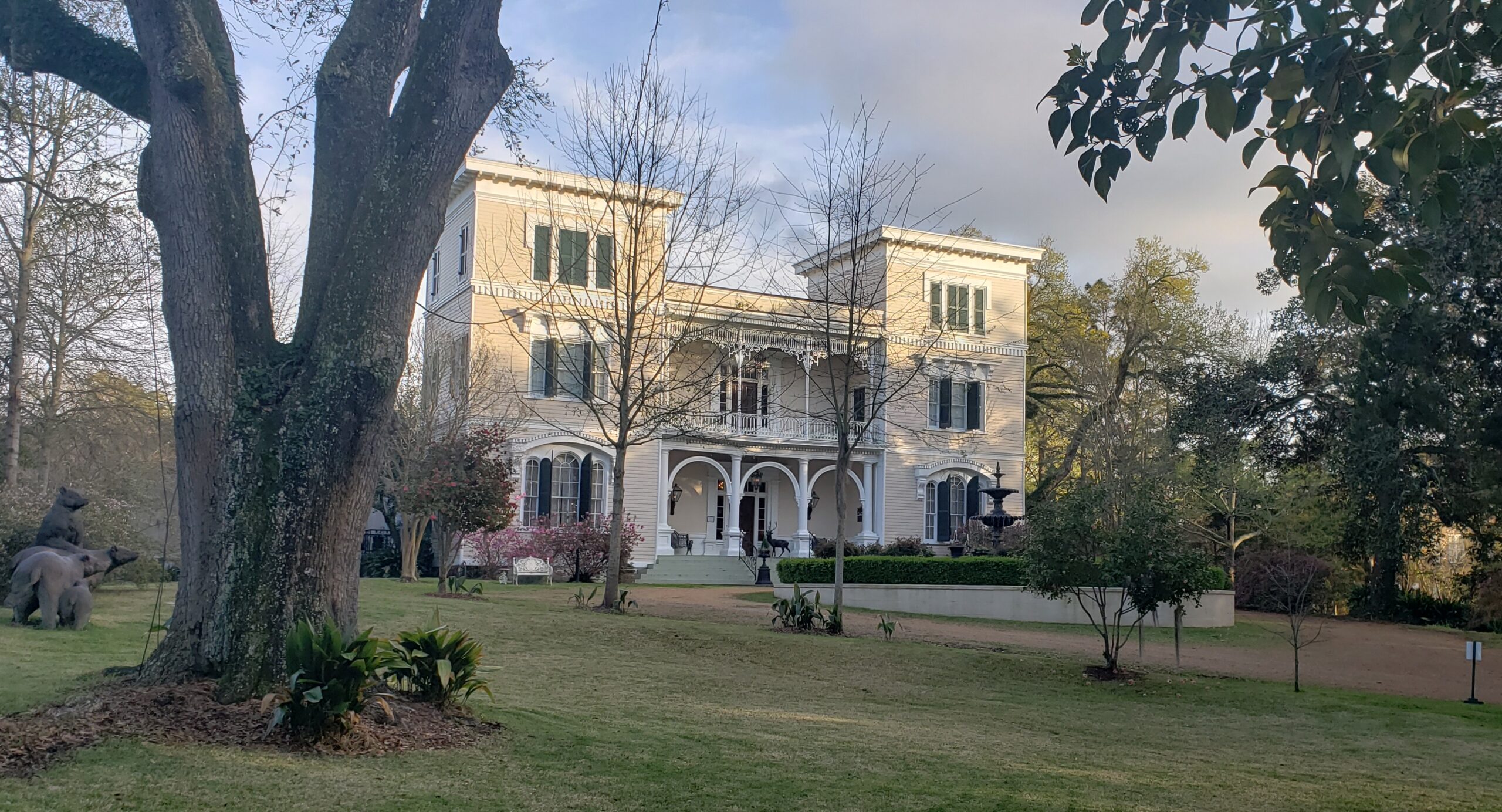 The Towers in Natchez, MS, is an antebellum home which has been lovingly restored.. Photo by Susan J. Young.