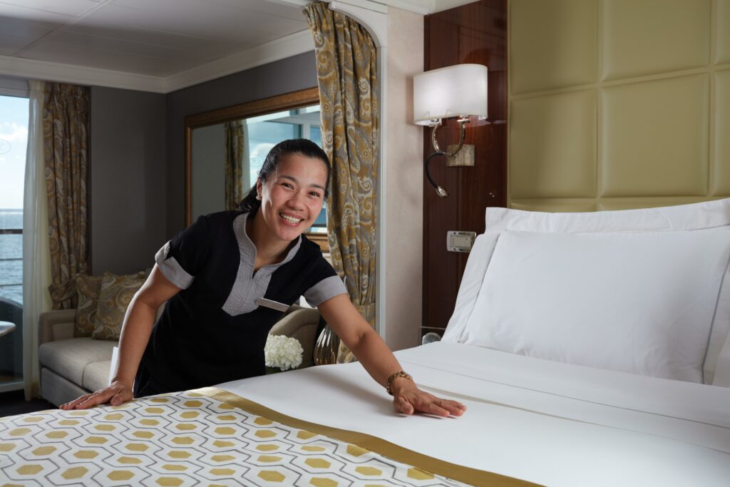 Regent Seven Seas Cruises' fares are highly inclusive, so they include such items as prepaid gratuities to crew members. Photo by Regent Seven Seas Cruises.