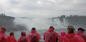 A highlight of many Great Lakes cruises is a scenic boat ride up close to Niagara Falls. Photo by Susan J. Young.to by Susan J. Young