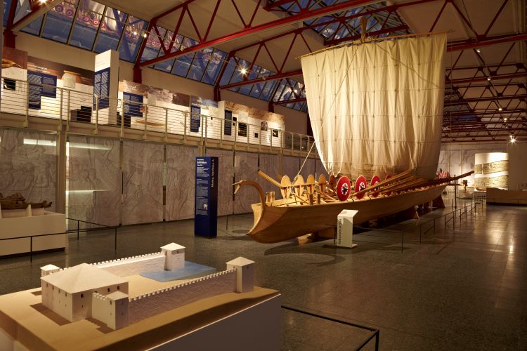 The Museum of Ancient Seafaring in Mainz, Germany tells the story of Roman mariners. Photo by RGZM / R. Müller, V. Iserhardt.