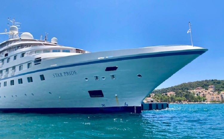 Windstar Cruises' revitalized Star Pride in the Mediterranean. Photo by Judi Cuervo.