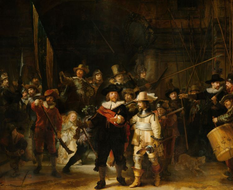 Rembrandt's "Night Watch" is one star painting at Amsterdam's Rijksmuseum. Photo courtesy of the Rijksmuseum.