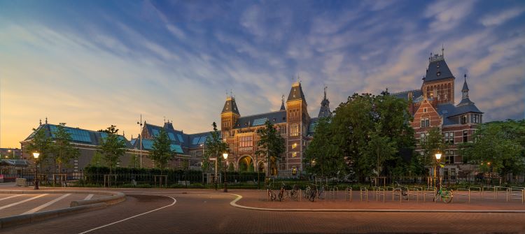 The Rijksmuseum, the national museum of The Netherlands in Amsterdam. Photo by John Lewis Marshall. 