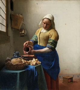 Vermeer's "The Milkmaid" will be one of the 35 Vermeer works on display in a 2023 special exhibit at the Rijksmuseum. Photo by the Rijksmuseum.