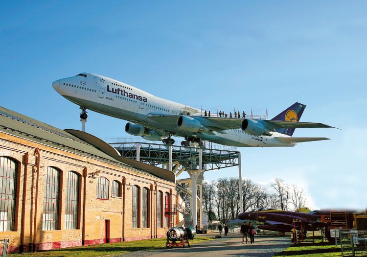 The Technik Museum in Speyer, Germany and its Lufthansa 747 display. Photo by Technik Museum.