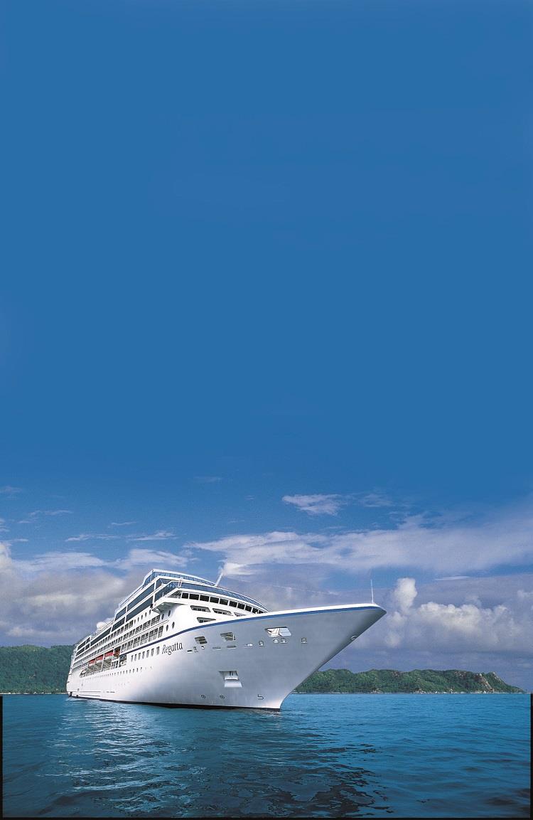 Oceania Cruises' Regatta is among the line's 656-passenger vessels sailing the globe. Photo by Oceania Cruises.