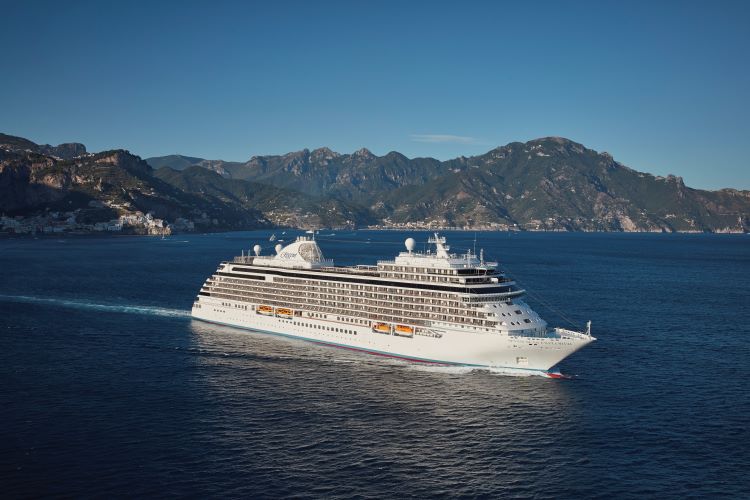 Seven Seas Explorer is among the three Regent Seven Seas Cruises ships that will sail "Grand Voyages" in 2024-2025. Photo by Regent Seven Seas Cruises