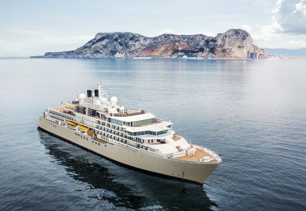 Silver Endeavour is the latest addition to Silversea Cruises' fleet of 11 ships. This intimate, ultra-luxury expedition ship is nearly new, having sailed as Crystal Endeavor in 2021. Photo by Silversea Cruises. 