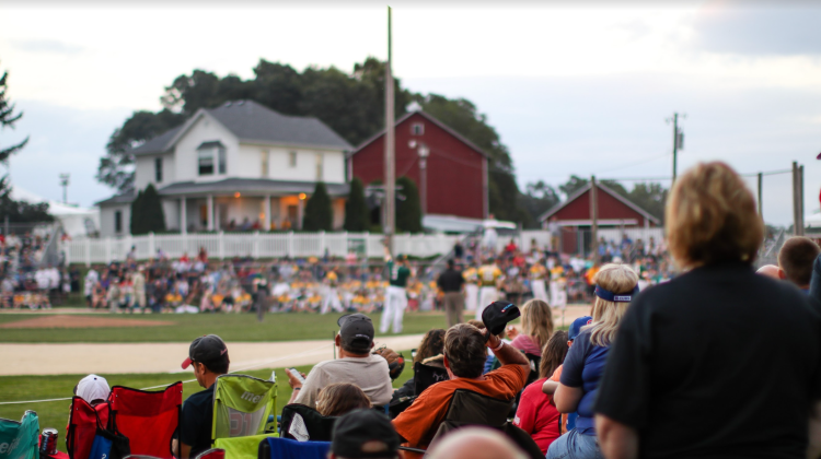 The bleachers at the Field of Dreams Experience. Photo by Travel Dubuque.