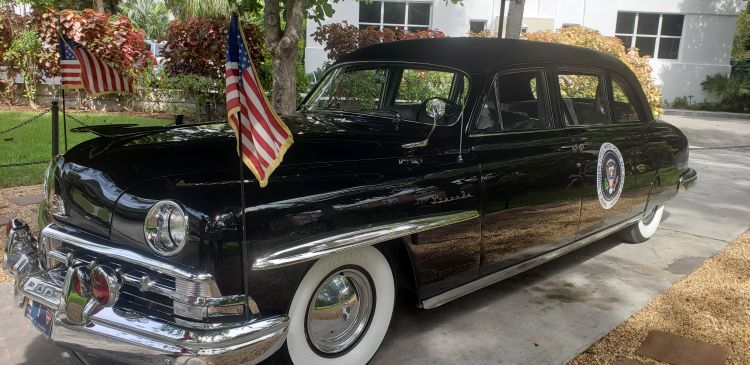 The 1950 Presidential limousine at the Harry S. Truman "Little White House" in Key West, FL. Photo by Susan J. Young.