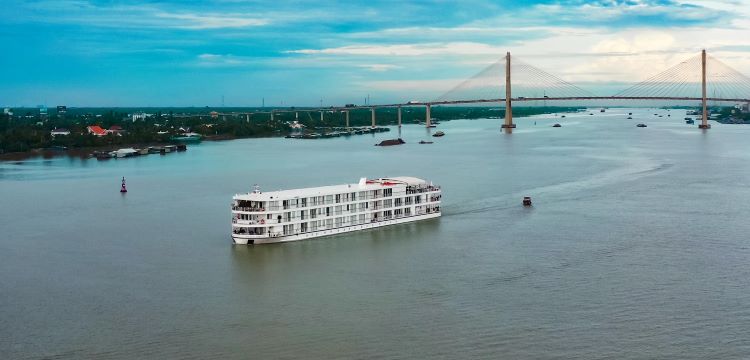 Viking Saigon has restarted cruises on the Mekong River. Photo by Viking. 