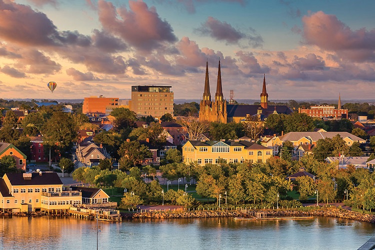 Tauck's guests receive their own Tauck-guided shore excursions in ports of call, such as Charlottetown, Prince Edward Island, as shown in the photo above. Photo by Tauck.