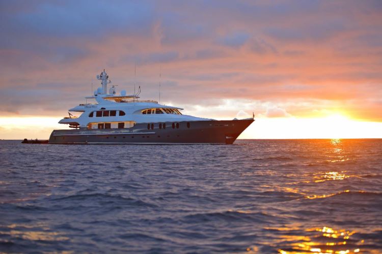 Aqua Mare, a luxurious Aqua Expeditions superyacht, now sails the Galapagos Islands. Photo by Aqua Expeditions.