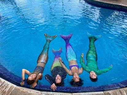 Hyatt Regency Maui Resort and Spa has created new guests experiences. This one allows teens to become mermaids. Photo by Hyatt Regency Maui Resort & Spa.