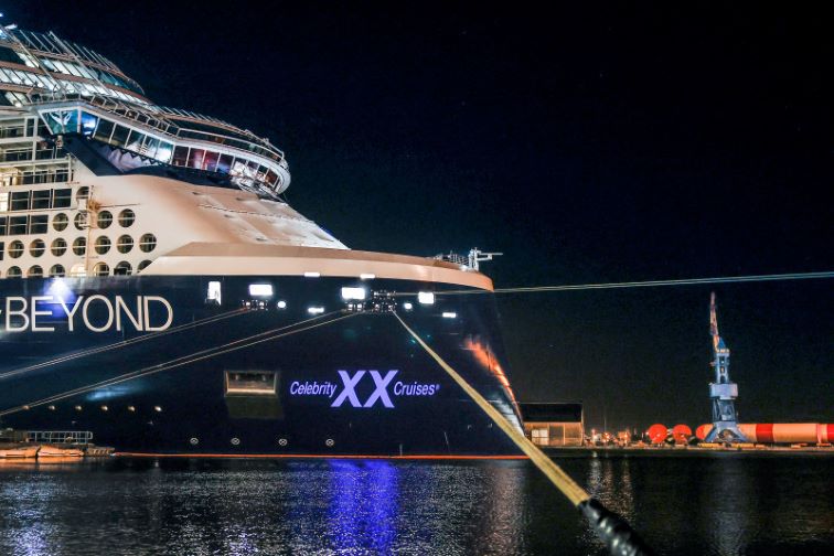 Celebrity Beyond is on the horizon with its christening planned for November 2022. Photo by Celebrity Cruises. 