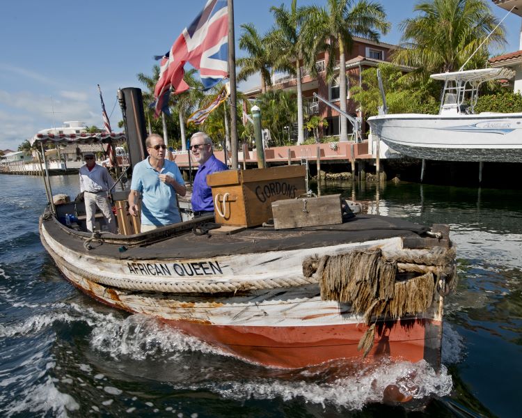 The African Queen provides boat rides from Key Largo, FL. Photo by Andy Newman/Florida Keys News Bureau.