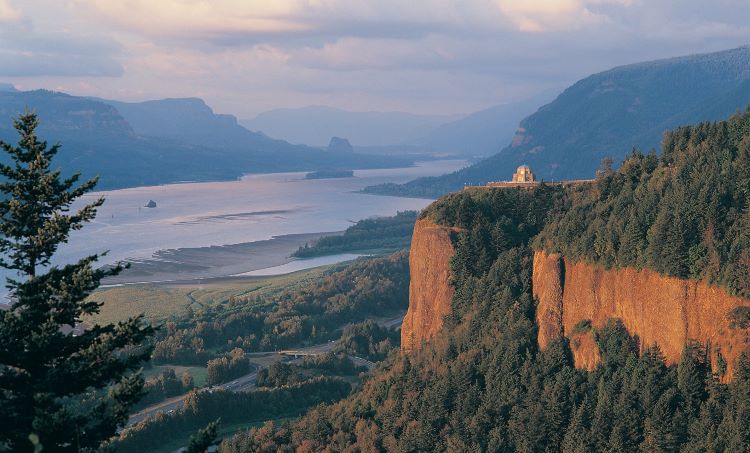 Columbia River Gorge in the U.S. Pacific Northwest. Photo by American Queen Voyages. 