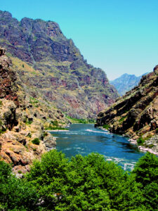Hells Canyon is a popular area for jet boat rides. Photo by American Queen Voyages. 