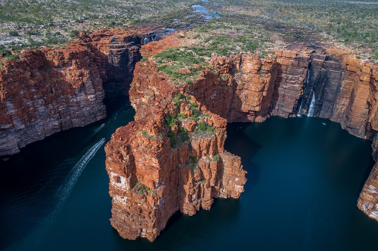 The Kimberley is a remote, rugged area of Australia that Silversea's guests can explore on upcoming Australia and New Zealand cruises. Photo by Buno Cazarini for Silversea Cruises.