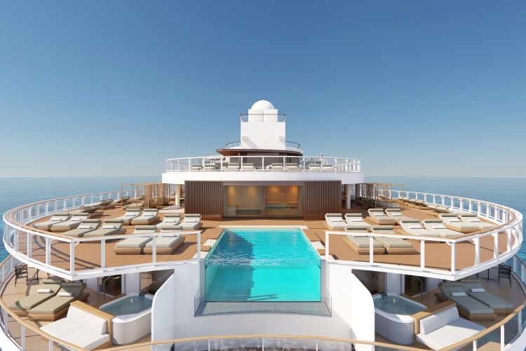 Norwegian Prima's Sun Deck at The Haven. Photo by Norwegian Cruise Line. 