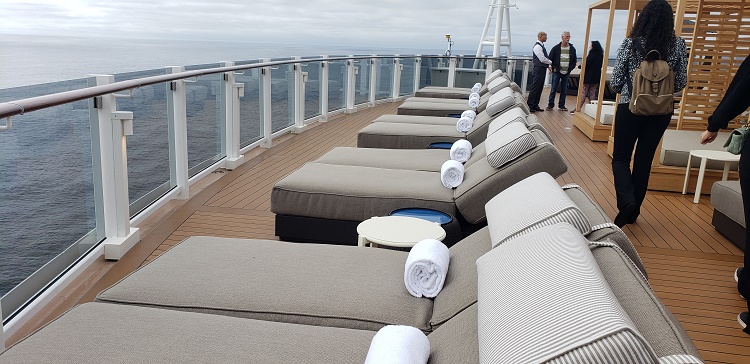 Sun Deck of The Haven on Norwegian Prima. Photo by Susan J. Young.