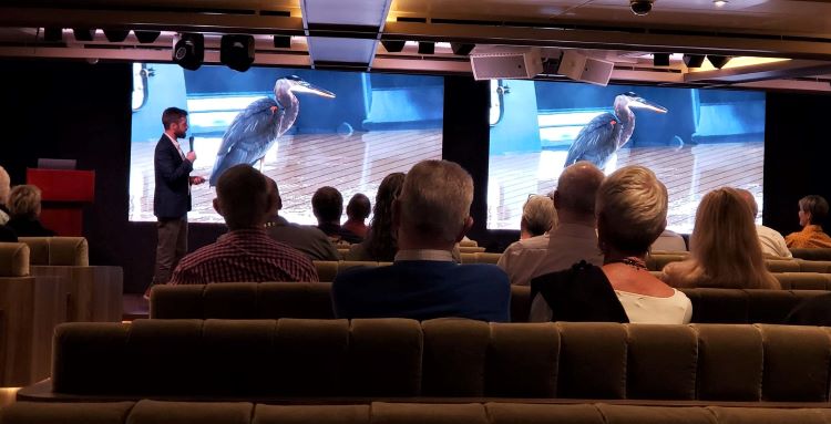 One interesting lecture looked at the bird life in the Panama Canal area. Photo by Susan J. Young.