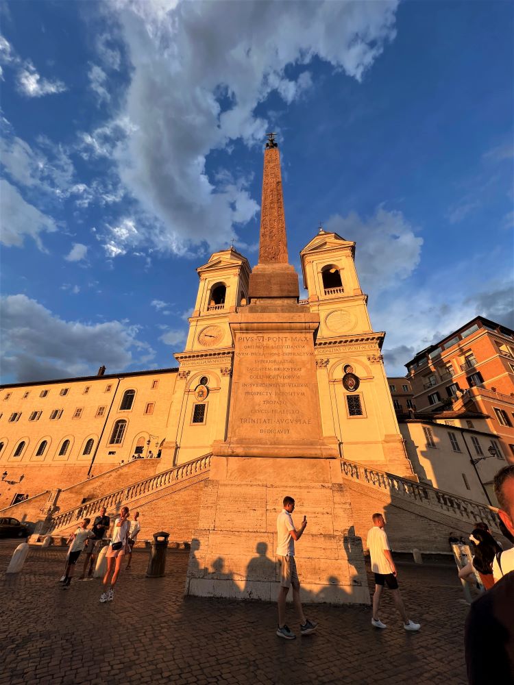 Obelisk at Rome's Spanish Steps. Photo by Anita Dunham-Potter. 