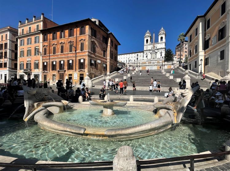 A top tourism spot in Rome is the Spanish Steps area. Photo by Anita Dunham-Potter.