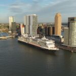 Rotterdam will sail a number of Heritage Cruises in 2023, commemorating the line's 150th anniversary. Photo by Holland America Line.