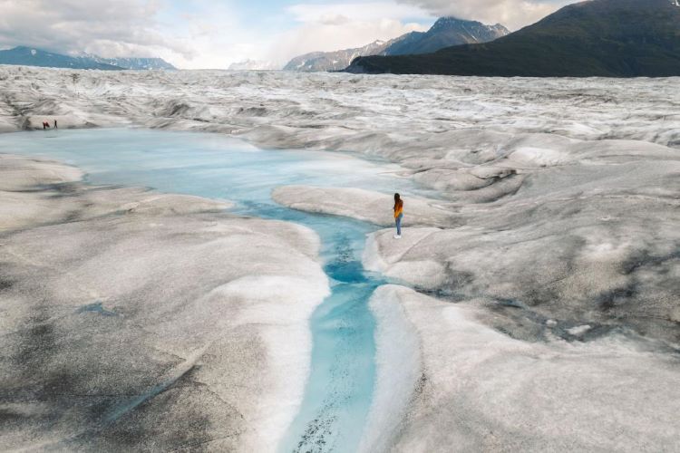 The gorgeous eco-beauty of Knik Glacier. Photo by Ben Prescott, courtesy of Travel Alaska.