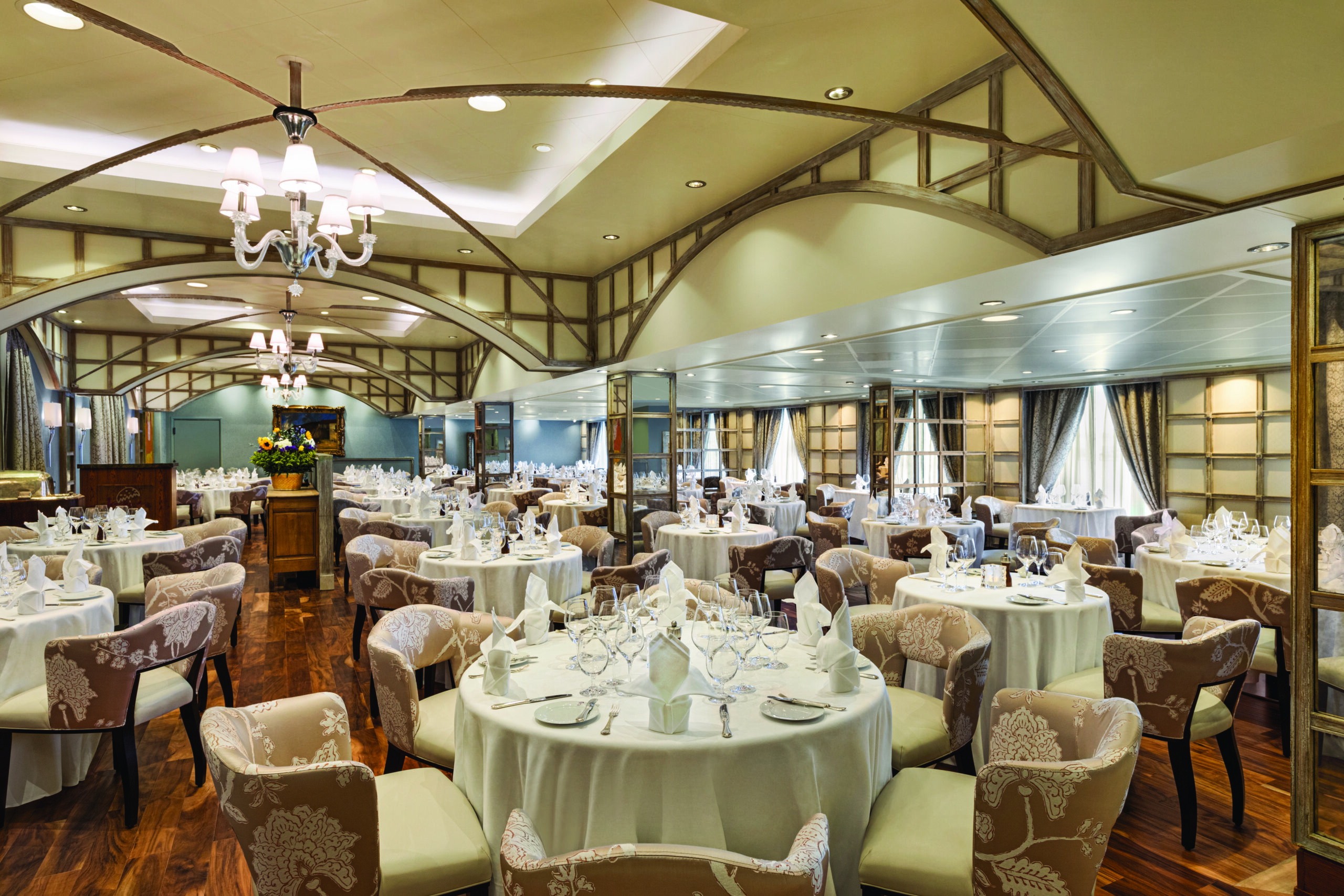 Oceania Cruises has recently updated Riviera. Jacques, a specialty restaurant is shown above. Photo by Oceania Cruises. 