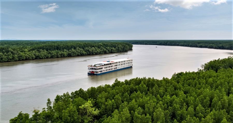 Uniworld's Mekong Jewel is one of four ships that will operate the 2024 "Rivers of the World" itinerary. Photo by Uniworld Boutique River Cruises.