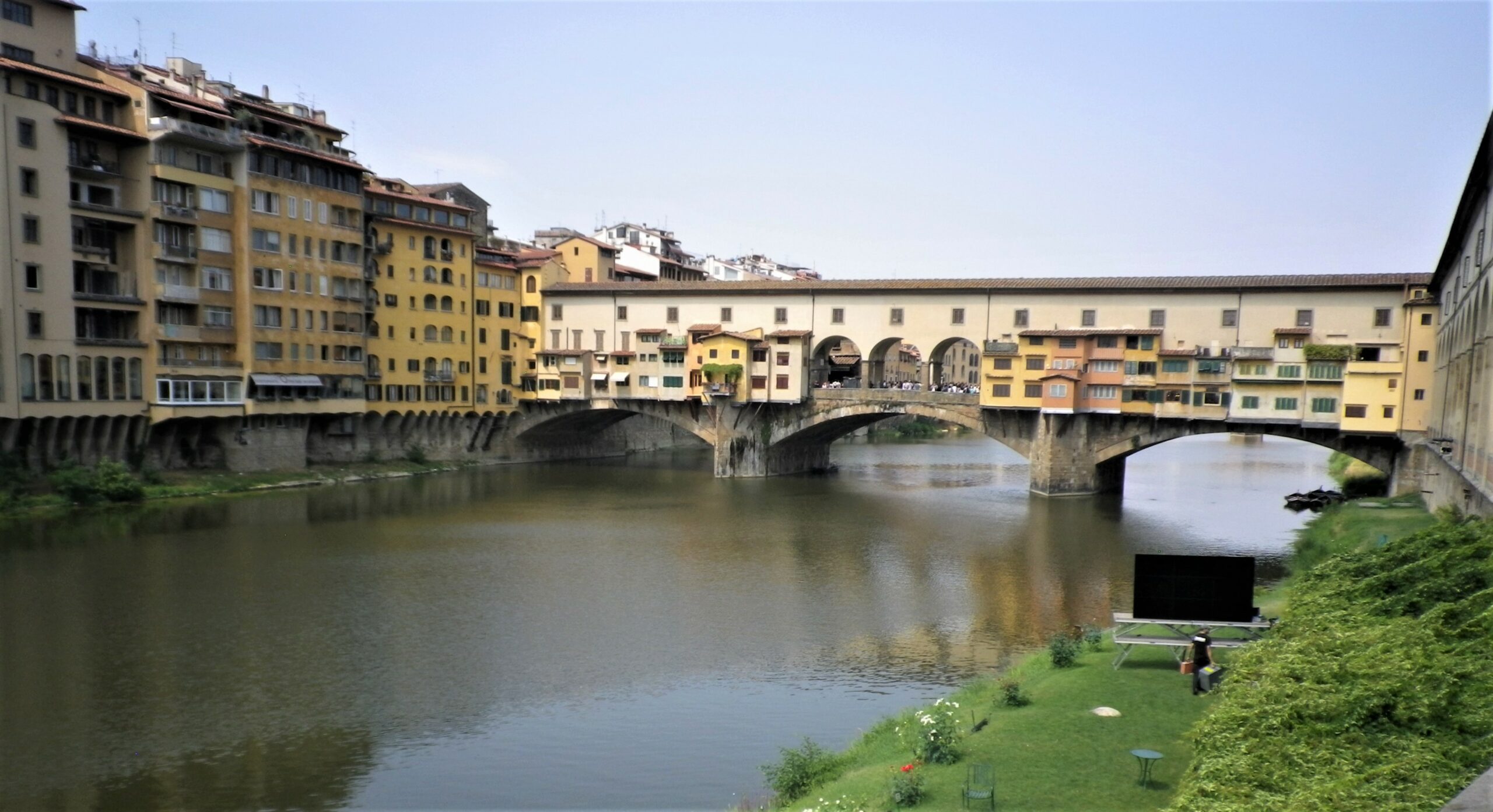 The Ponte Vecchio bridge, built in the 14th century, in Florence, Italy. Photo by Susan J. Young. 