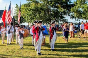 An Independence Day celebration on July 4 in Yorktown, VA. Photo by York County Tourism.