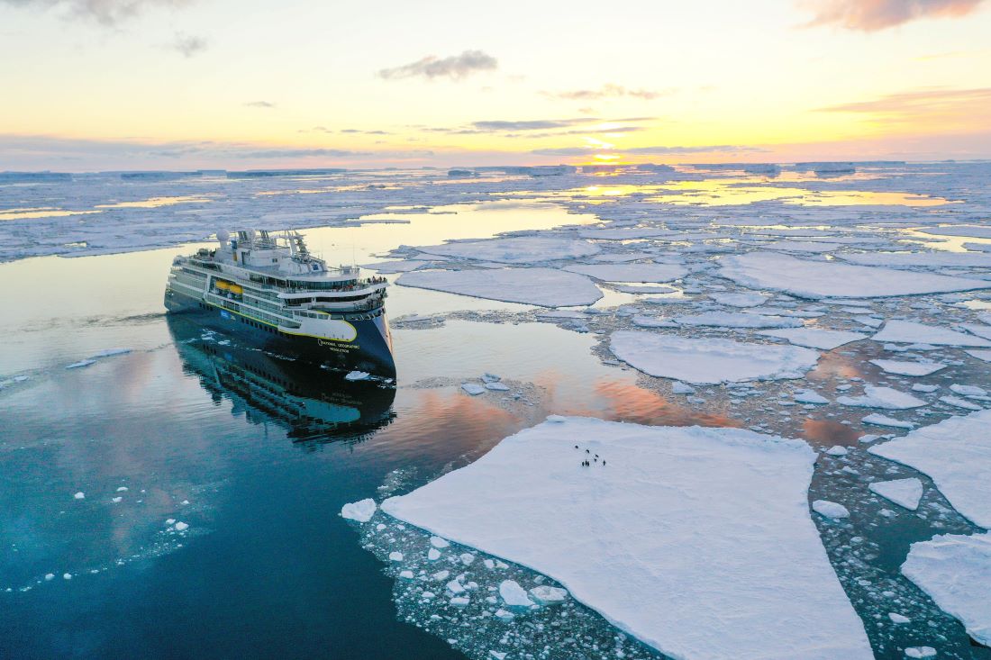 National Geographic Resolution sails to polar regions. Photo by Lindblad Expeditions-National Geographic.